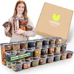 uandu Vorratsdosen mit Deckel luftdicht – 24er Vorratsbehälter Set BPA Frei, Aufbewahrungsdosen K...