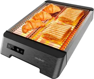 Cecotec Horizontaler Brotröster - Flacher Toaster mit 3 taktilen NiceSlice Touch