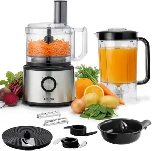 Food Processor PRO-FP8001 – Multifunktionale 5-in-1 Küchenmaschine aus Edelstahl