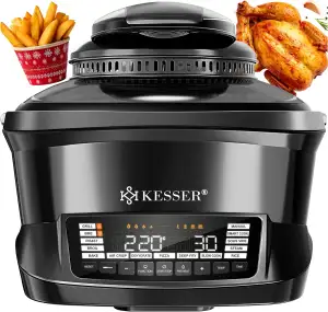 KESSER® Multikocher mit Heißluftfritteuse 8L & 16 Programme Küchengerät - Grille