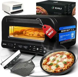GIU Elektrischer Pizzaofen - Starker Elektro-Ofen für neapolitanische Pizza | Ba