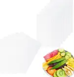 12 Stück Dörrfolie für Dörrautomat 39 × 28 cm Silikon Dehydrator Blätter, Antihaft Dampfmatten Wiederverwendbar Dehydrator Matten für Obsttrockner