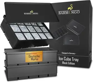 Silikon Eiswürfelform mit Deckel (3er Set) – BPA-freie Eiswürfelform groß/XXL | 