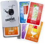Chroma Products Cocktail Rezepte auf Karten: 30 Cocktailrezepte und Erklärungen im Set mit Metall...