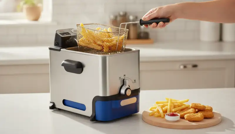 Fritteuse mit Ablasshahn: Reinigen leicht gemacht